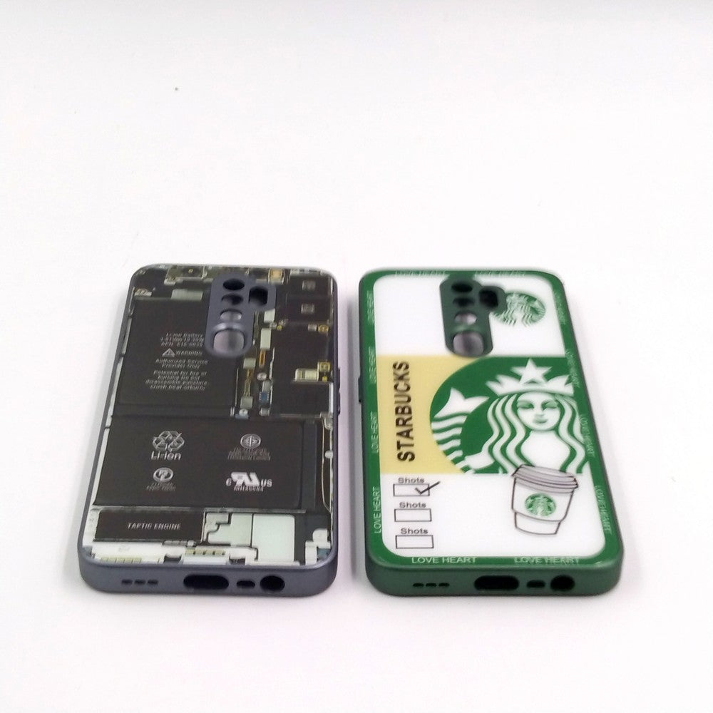 OPPO A9 2020 pack of 2 Glass Back Covers Stabucks and Circuit Design