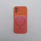 iPhone 12 Orange Back Case - Slim Fit Protective Silicone Phone Cover