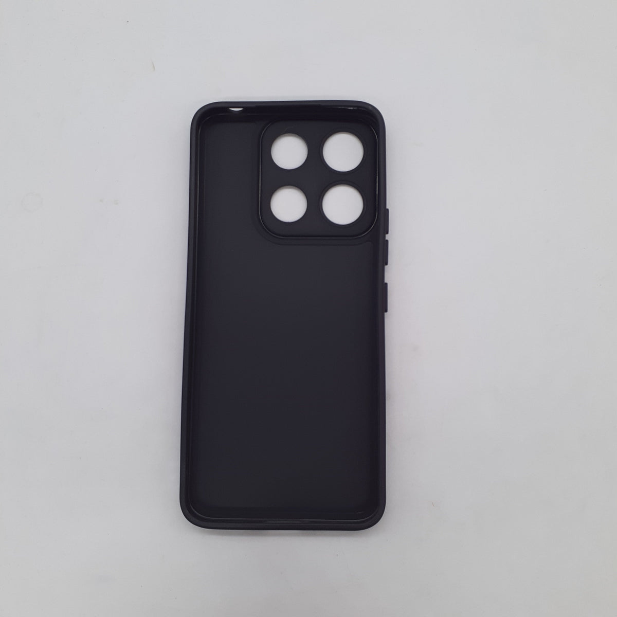 itel A60 Soft Silicone TPU Case – Slim Shockproof Protective Back Cover with Anti-Slip Grip & Raised Edges