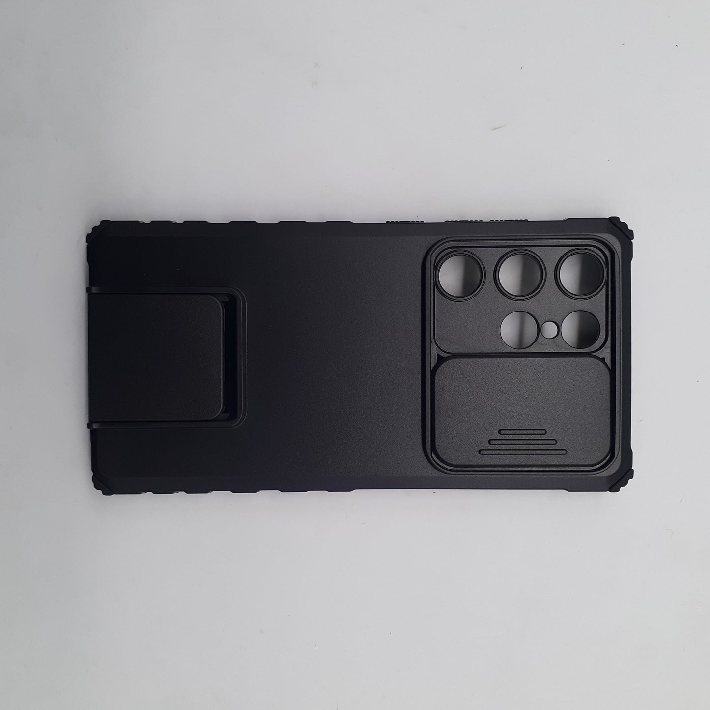 Samsung S24 Ultra Heavy-Duty Protective Case with Sliding Camera Cover, Integrated Kickstand, and Military-Grade Shockproof Protection
