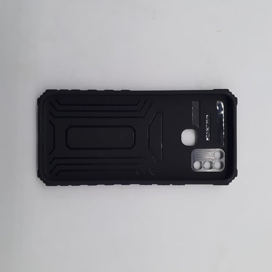 infinix Smart 5 CamShield Armor Case with Sliding Lens Camera Cover and Integrated Kickstand for Ultimate Protection and Hands-Free Viewing