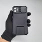 iPhone 11 Rugged Shockproof Heavy-Duty Case with Camera Slide Cover and Integrated Built-in Kickstand for Maximum Protection and Hands-Free Viewing