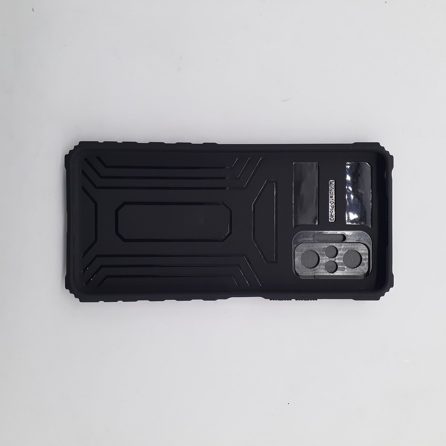 Redmi Note 10 Pro Heavy Duty Protective Phone Case with Camera Slide Cover, Integrated Kickstand, and Shockproof Military-Grade Defense