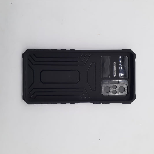 Redmi Note 10 Pro Heavy Duty Protective Phone Case with Camera Slide Cover, Integrated Kickstand, and Shockproof Military-Grade Defense
