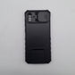 Samsung A04 Rugged Dual Layer Protective Phone Case with Slide Camera Lens Cover and Integrated Ring Holder Kickstand, Shockproof Hybrid Cover