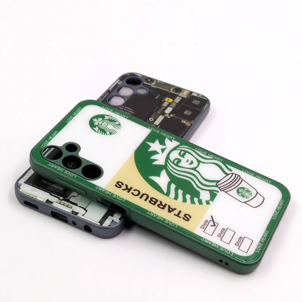 Samsung A24 4G pack of 2 Glass Back Covers Stabucks and Circuit Design