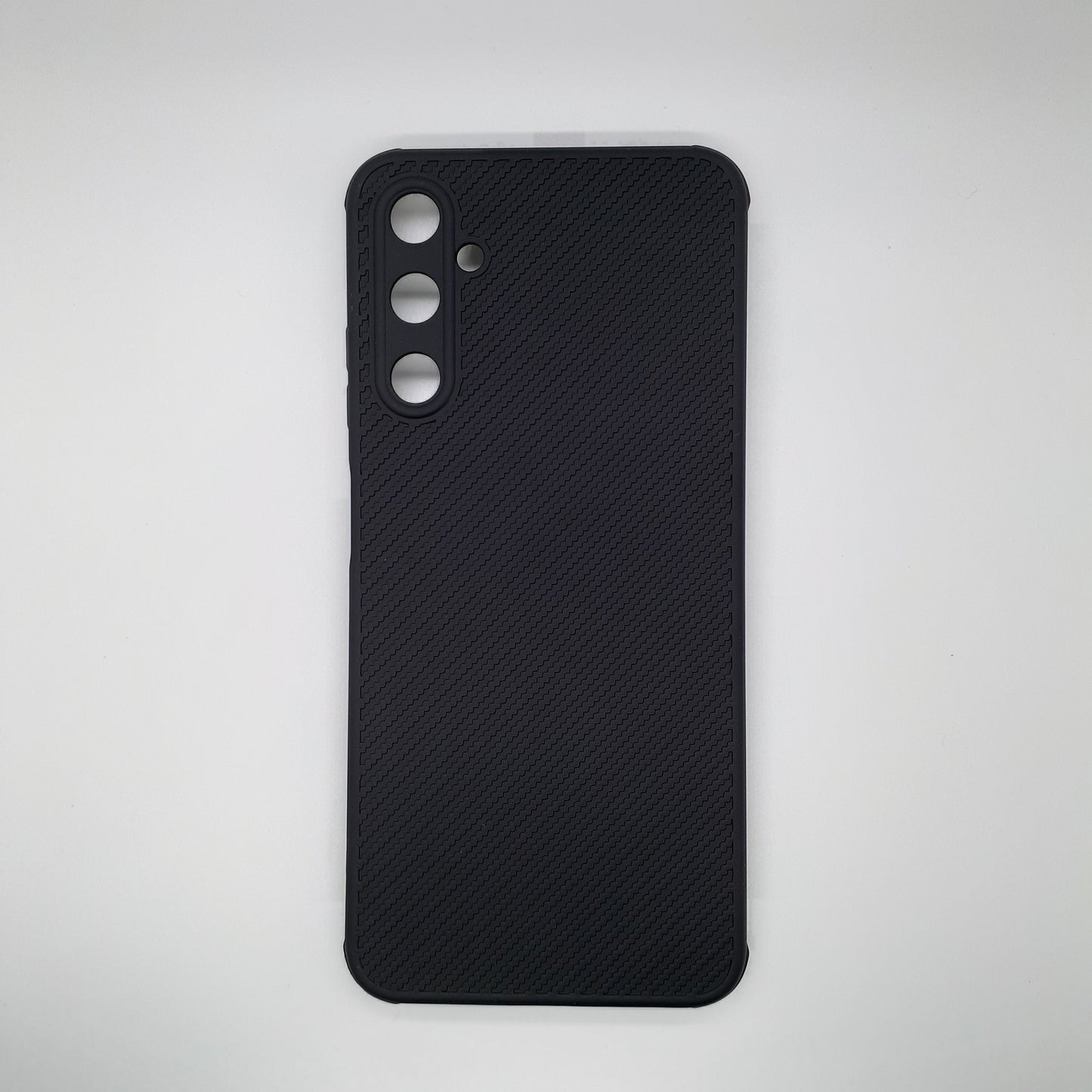 Samsung A05s Carbon Fiber texture Hard Rubber armour back cover shock-porof case