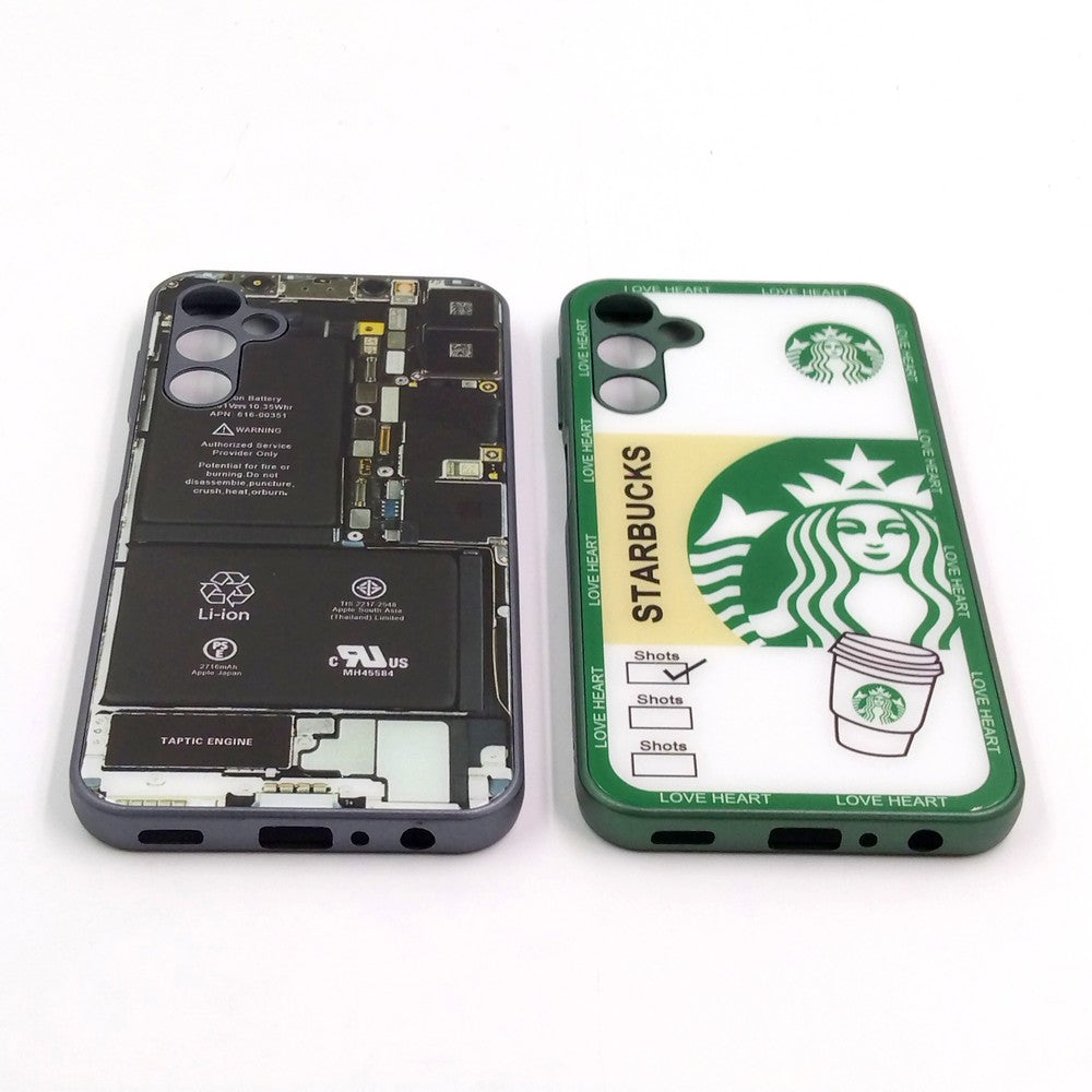 Samsung A24 4G pack of 2 Glass Back Covers Stabucks and Circuit Design