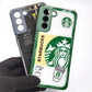 Samsung S21 FE pack of 2 Glass Back Covers Stabucks and Circuit Design