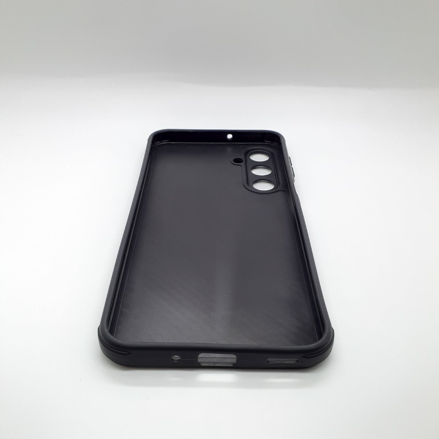 Samsung A16 Carbon Fiber texture Hard Rubber armour back cover shock-porof case