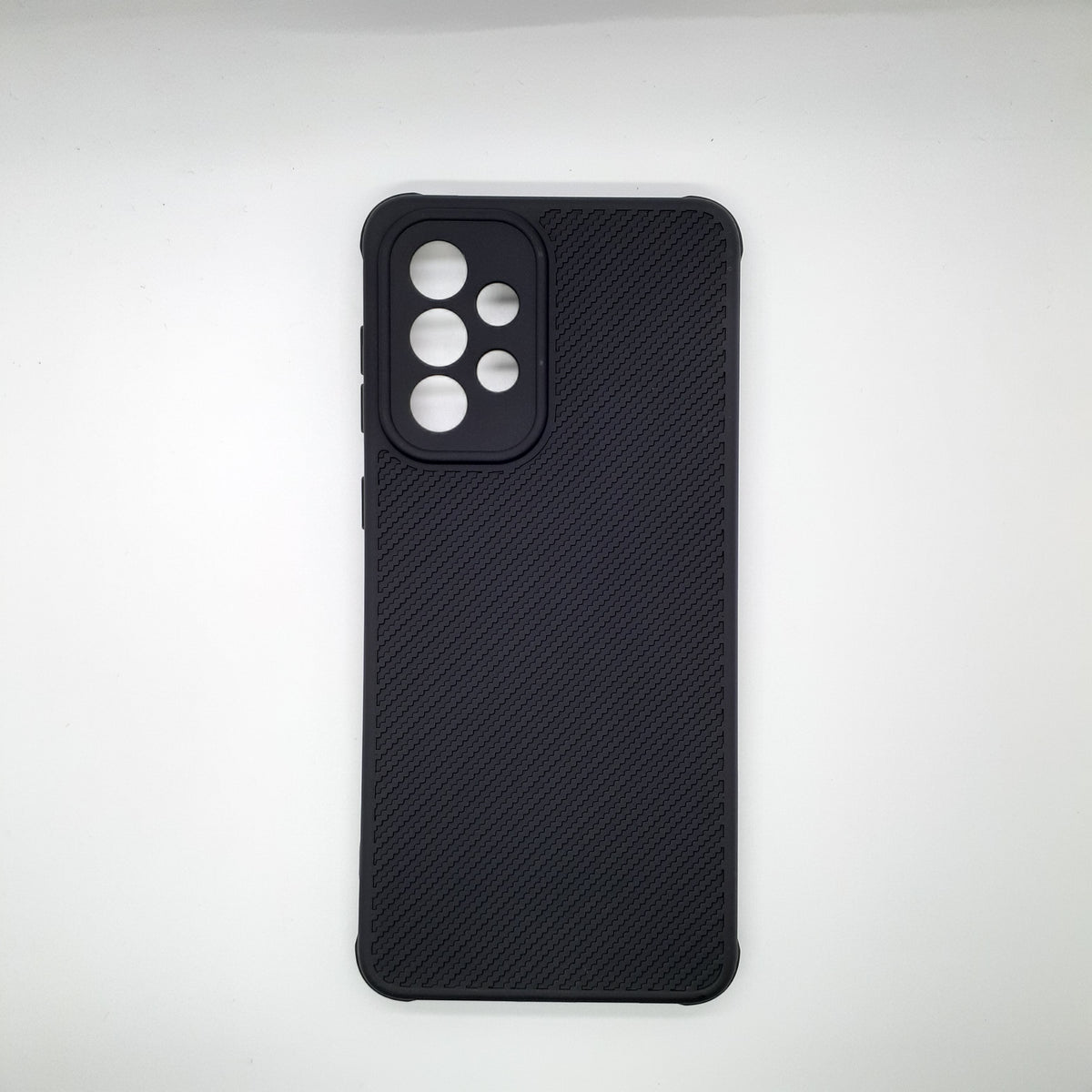 Samsung A33 5G Carbon Fiber texture Hard Rubber armour back cover shock-porof case