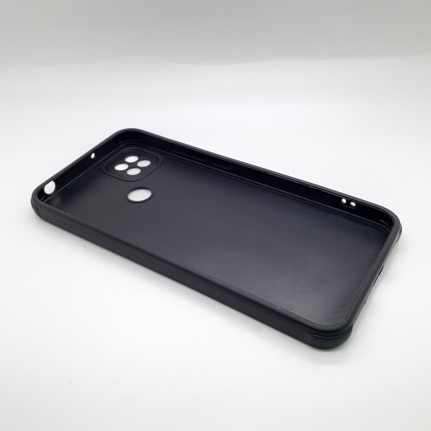 Redmi 9C Carbon Fiber texture Hard Rubber armour back cover shock-porof case