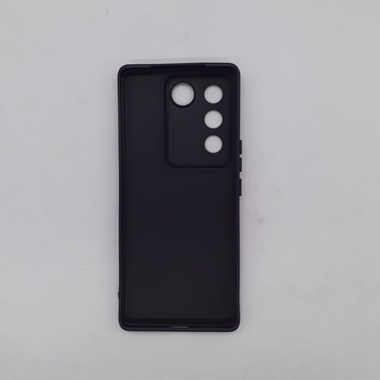Vivo V27 Premium Silicone Back Case – Slim Shock Resistant TPU Cover with Raised Camera and Screen Guard