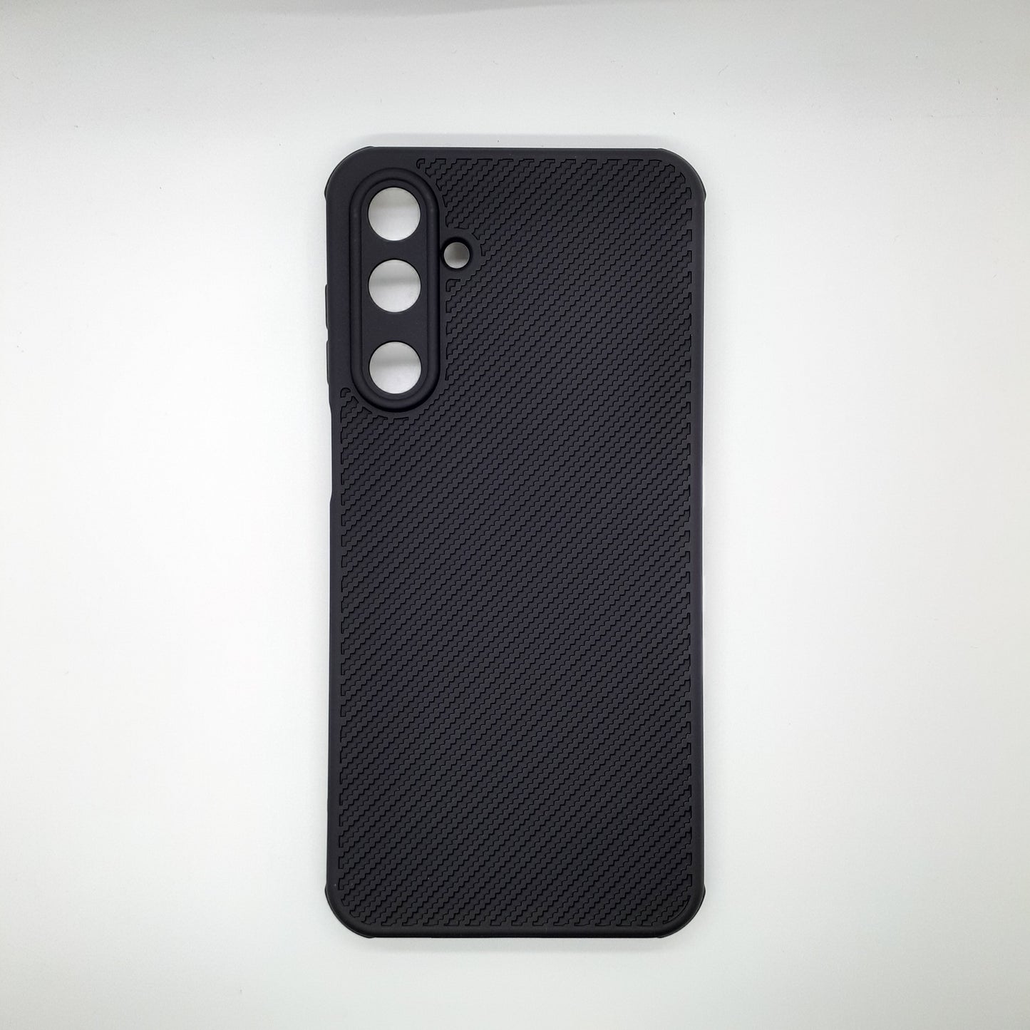Samsung M16 Carbon Fiber texture Hard Rubber armour back cover shock-porof case