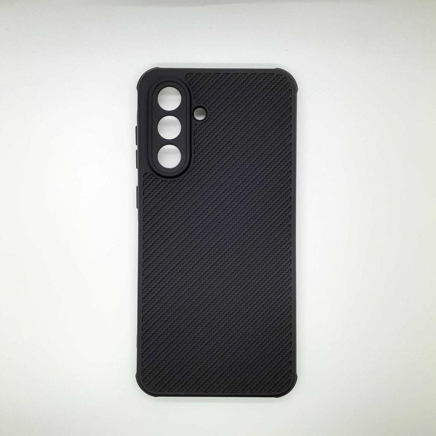 Samsung A36 Carbon Fiber texture Hard Rubber armour back cover shock-porof case