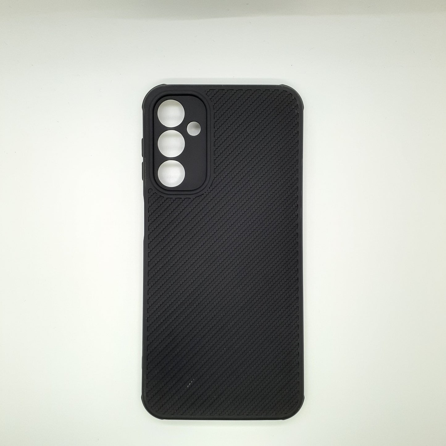 Samsung A24 Carbon Fiber texture Hard Rubber armour back cover shock-porof case