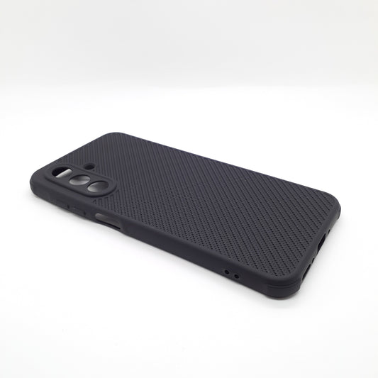 Samsung A26 Carbon Fiber texture Hard Rubber armour back cover shock-porof case