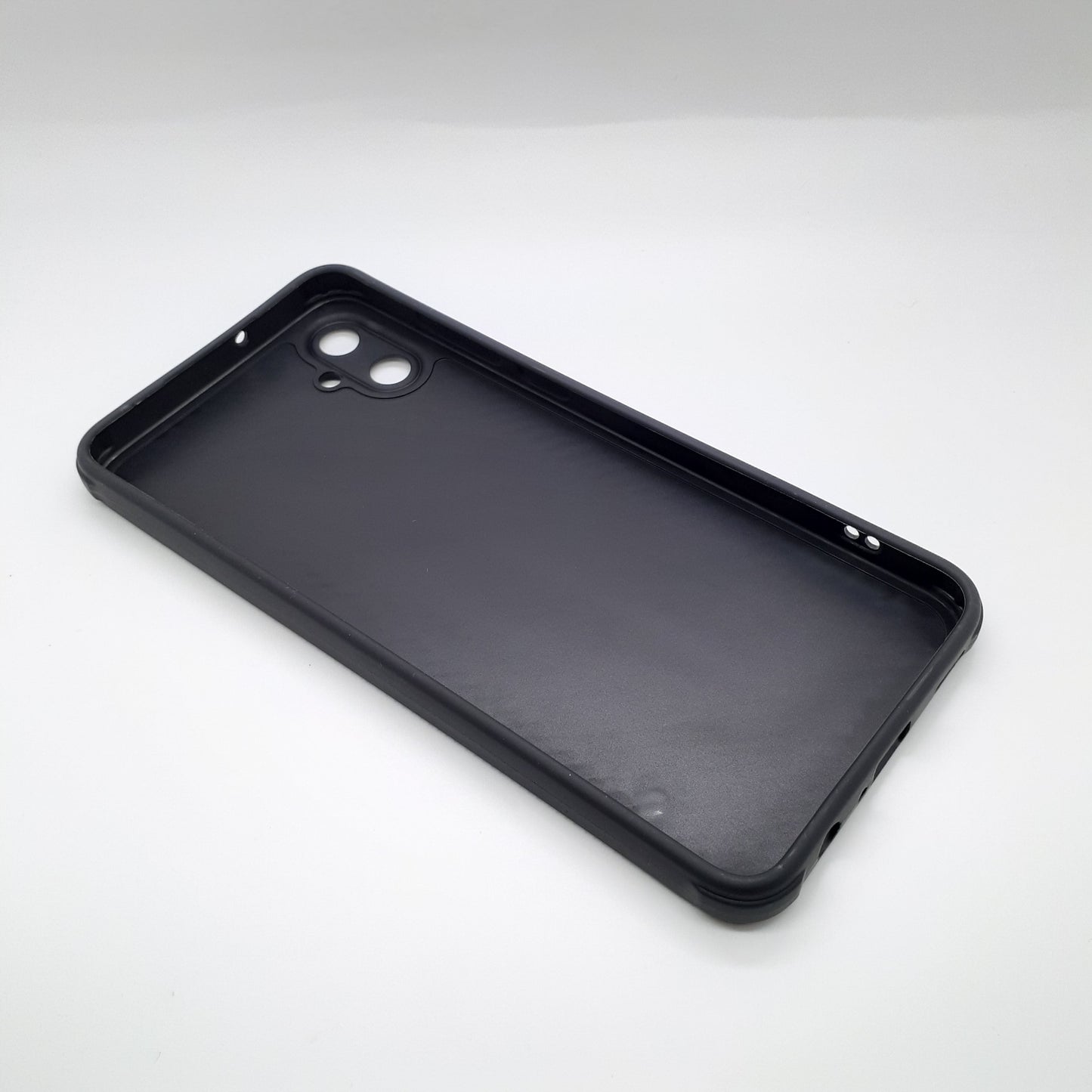 Samsung A05 Carbon Fiber texture Hard Rubber armour back cover shock-porof case