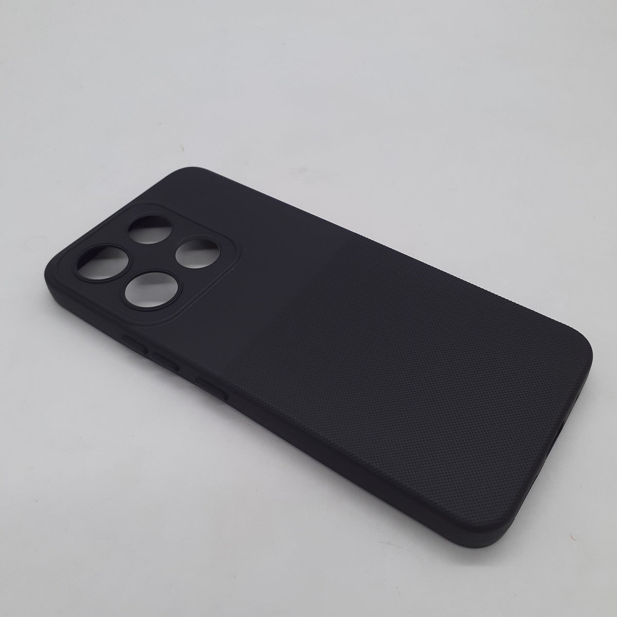 itel A60 Soft Silicone TPU Case – Slim Shockproof Protective Back Cover with Anti-Slip Grip & Raised Edges