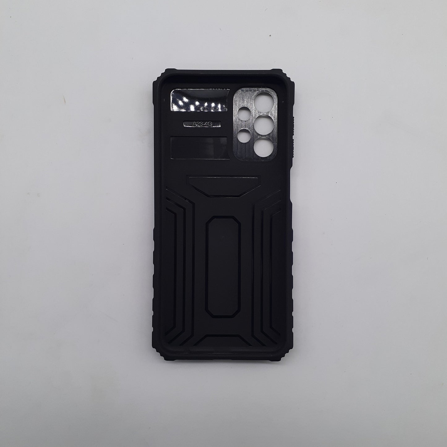 Samsung A23 Heavy Duty Protective Phone Case with Camera Slide Cover and Integrated Kickstand for Hands-Free Viewing