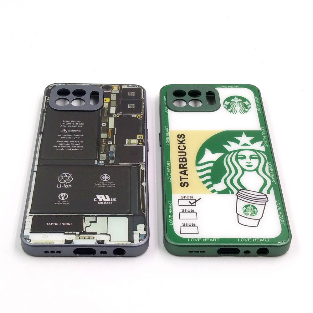 OPPO F17 Pro pack of 2 Glass Back Covers Stabucks and Circuit Design