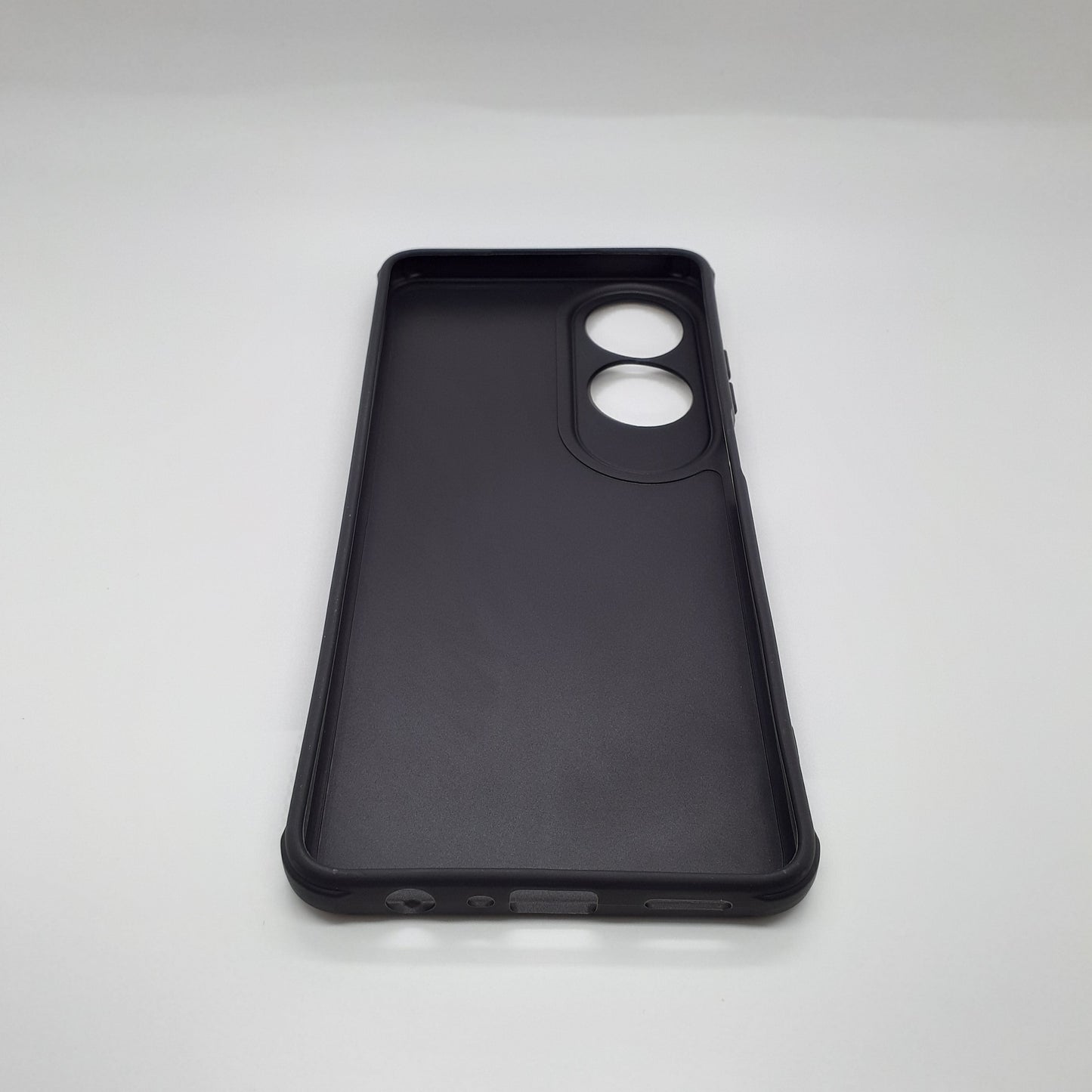 OPPO A60 Carbon Fiber texture Hard Rubber armour back cover shock-porof case