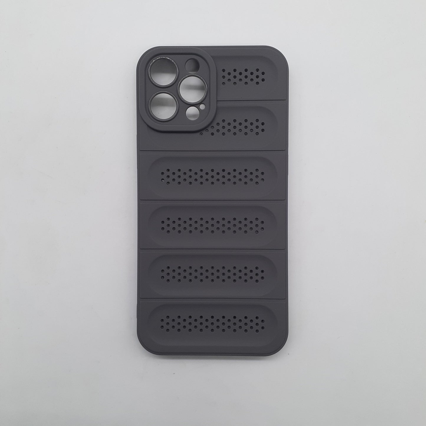 iPhone 12 Pro Max Heat Dissipation Strong TPU Material Phone Case Breathable Hollow Camera Protection Shockproof Ultra Slim Cover