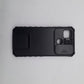 Redmi 9C Heavy Duty Hybrid Protective Case with Camera Slide Cover and 360 Rotatable Kickstand Holder Built-in Stand Armor Bumper