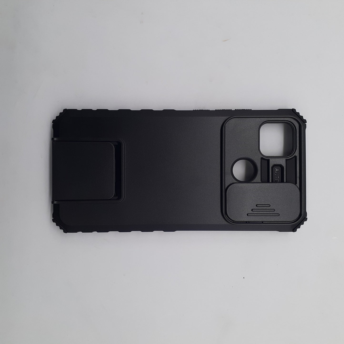 Redmi 9C Heavy Duty Hybrid Protective Case with Camera Slide Cover and 360 Rotatable Kickstand Holder Built-in Stand Armor Bumper