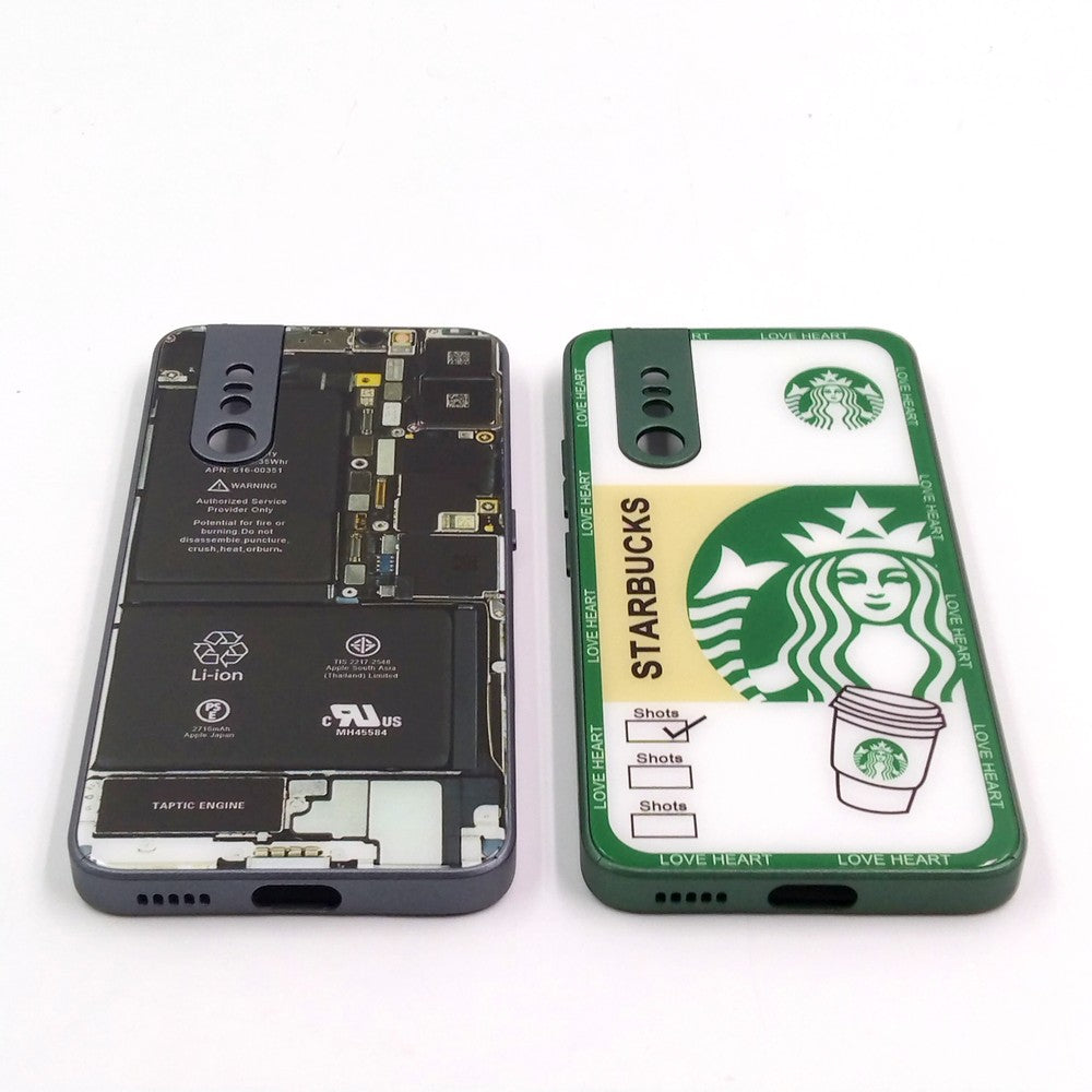 Vivo V15 Pro pack of 2 Glass Back Covers Stabucks and Circuit Design