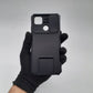 Redmi 9C Heavy Duty Hybrid Protective Case with Camera Slide Cover and 360 Rotatable Kickstand Holder Built-in Stand Armor Bumper