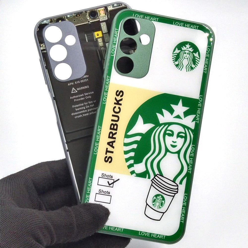 Samsung M14 pack of 2 Glass Back Covers Stabucks and Circuit Design