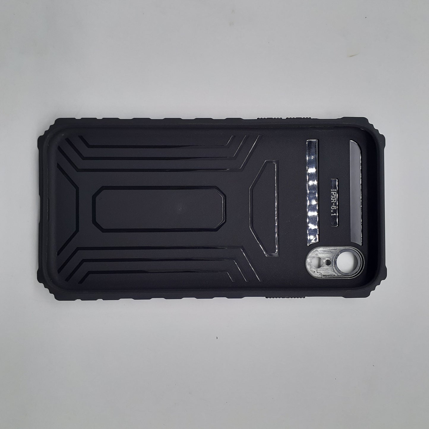iPhone XR Rugged Protective Phone Case with Camera Lens Slide Cover and Integrated Kickstand for Hands-Free Viewing and Enhanced Privacy