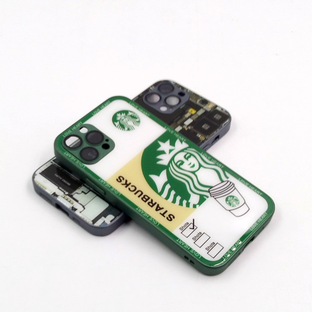 iPhone 12 Pro pack of 2 Glass Back Covers Stabucks and Circuit Design