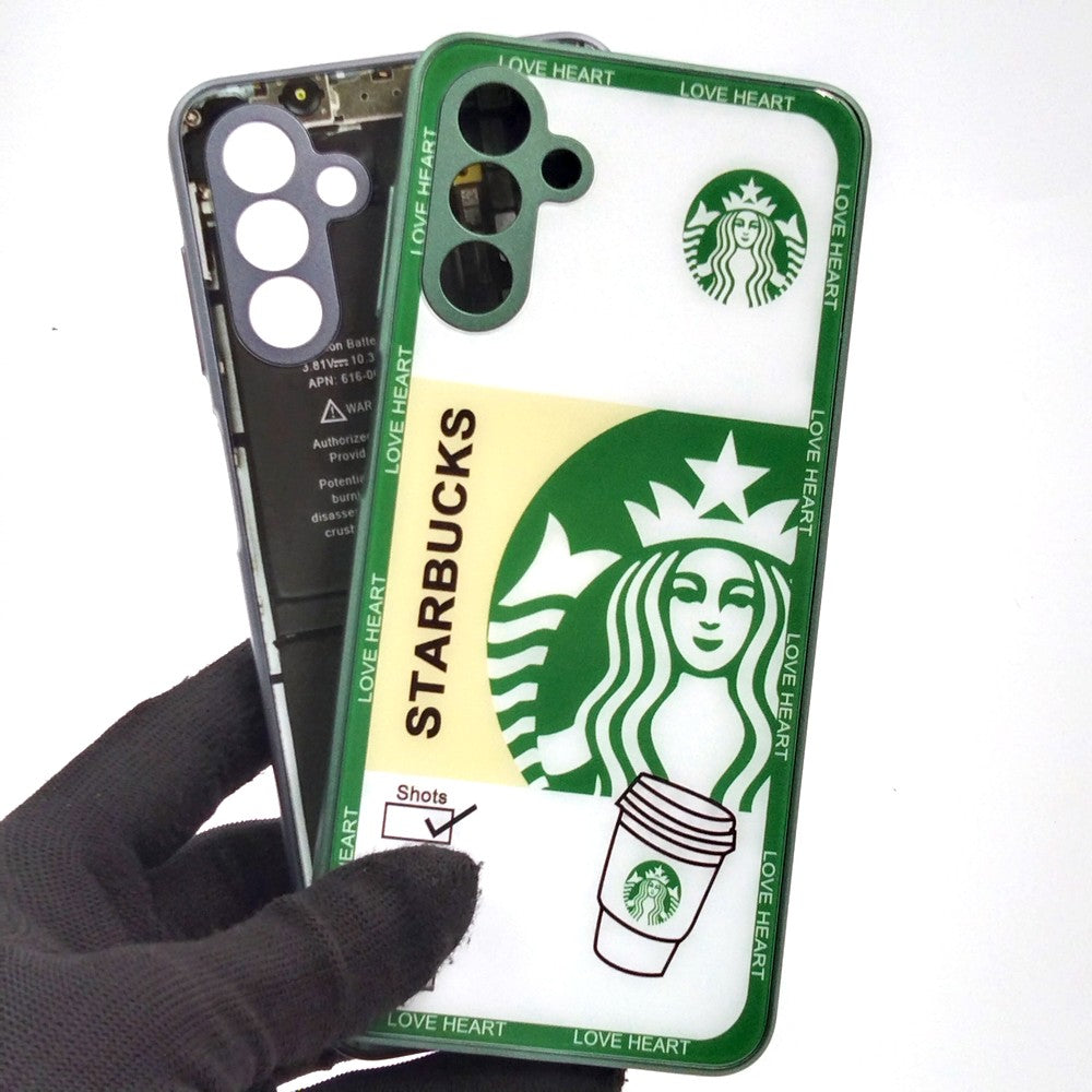 Samsung A04s pack of 2 Glass Back Covers Stabucks and Circuit Design