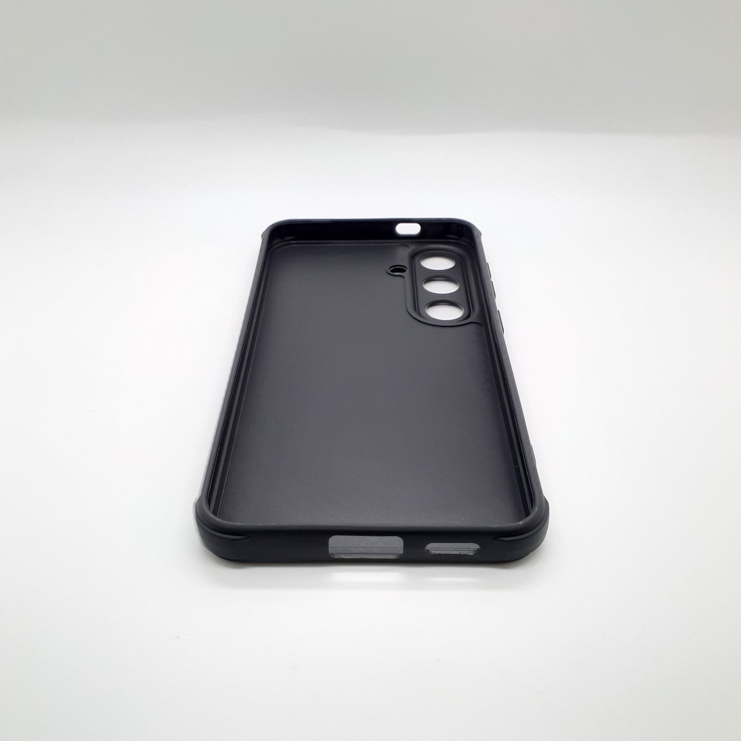 Samsung S24 Carbon Fiber texture Hard Rubber armour back cover shock-porof case