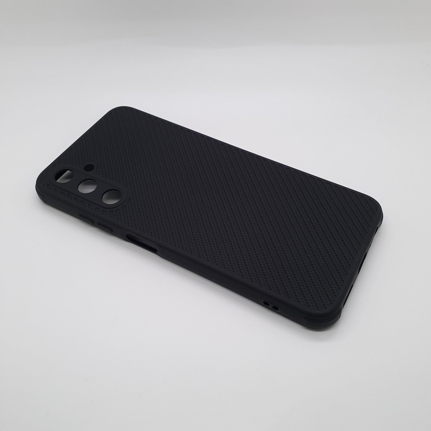 Samsung A05s Carbon Fiber texture Hard Rubber armour back cover shock-porof case