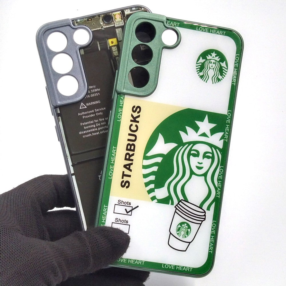 Samsung S22 Plus pack of 2 Glass Back Covers Stabucks and Circuit Design