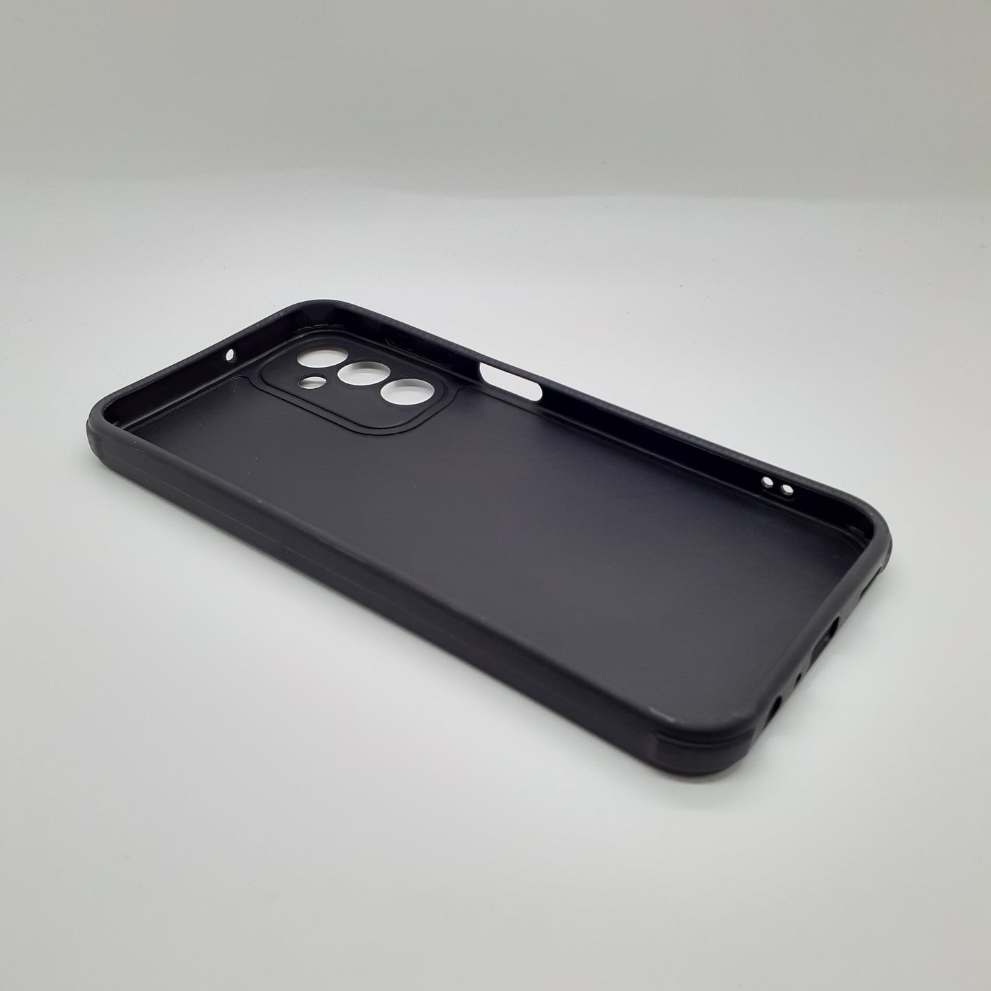 Samsung A24 Carbon Fiber texture Hard Rubber armour back cover shock-porof case