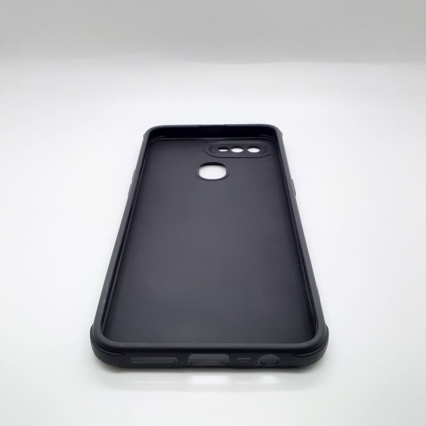 OPPO A5s Carbon Fiber texture Hard Rubber armour back cover shock-porof case
