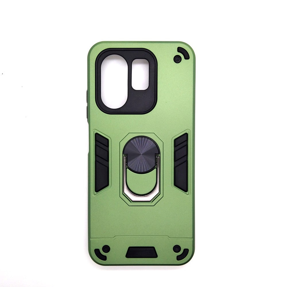 infinix Hot 50i Hard PC Case with ring holder Shockproof Slim back Cover