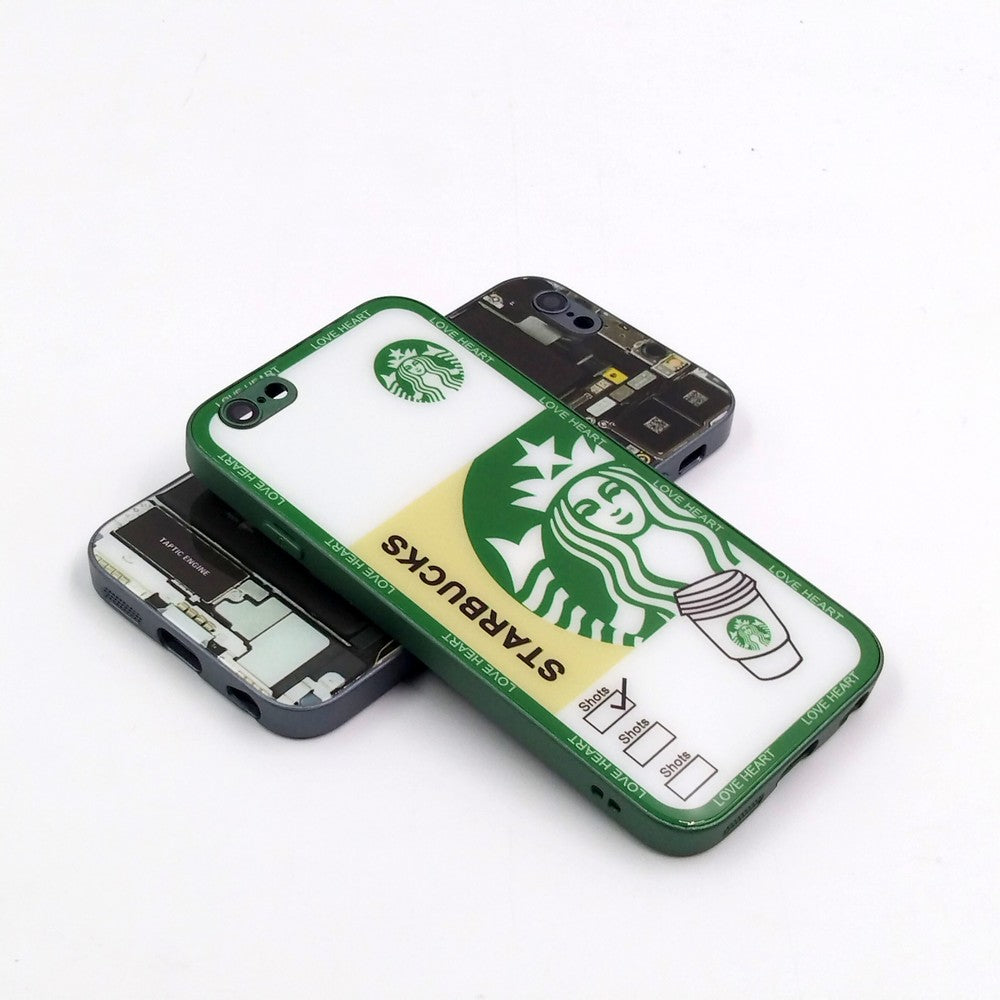 iPhone 6 pack of 2 Glass Back Covers Stabucks and Circuit Design