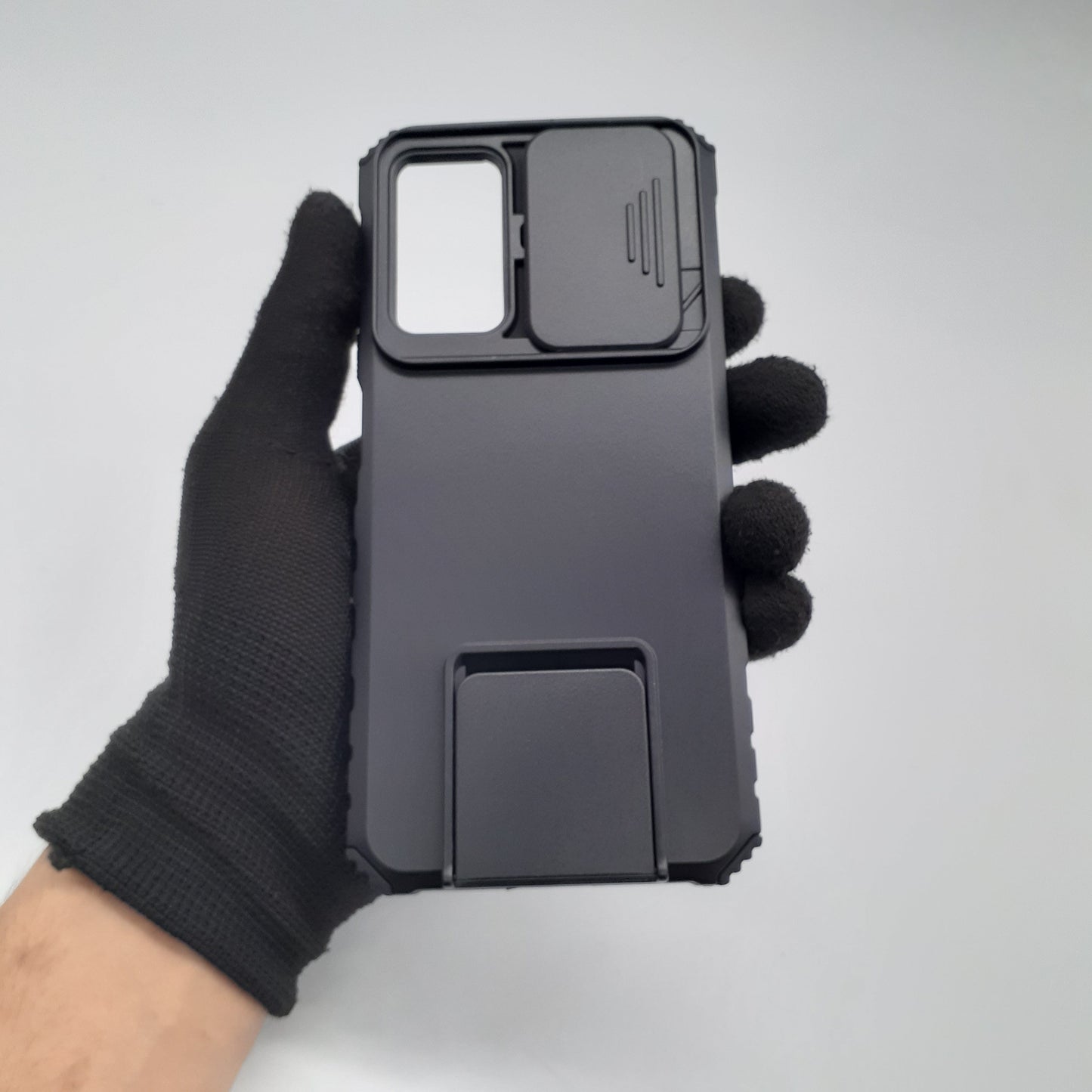 Redmi Note 11 Pro Heavy Duty Protective Phone Case with Camera Lens Slide Cover and Integrated Kickstand/Built-in Stand, Shockproof Military Grade Armor Cover