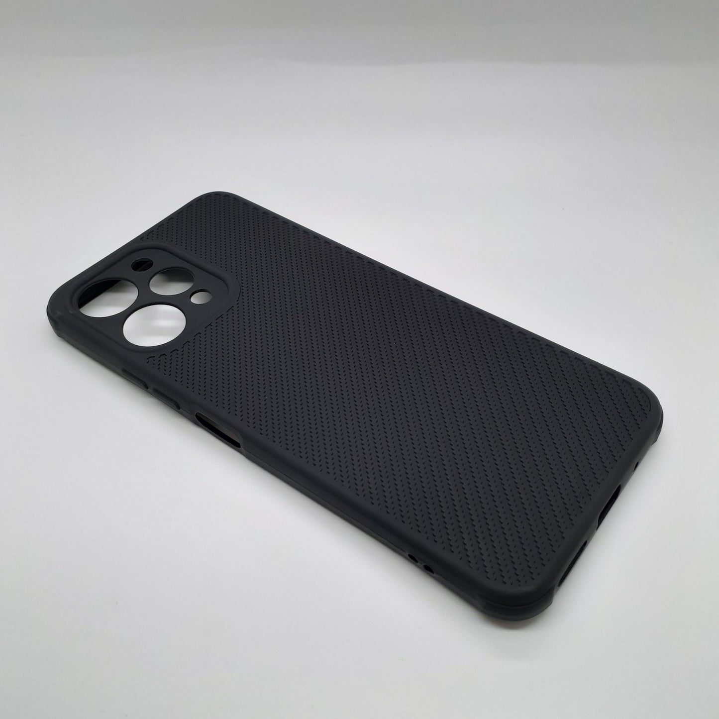 Redmi 12 Carbon Fiber texture Hard Rubber armour back cover shock-porof case