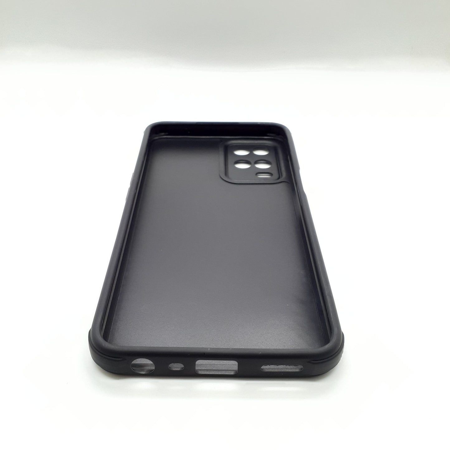 OPPO A54 Carbon Fiber texture Hard Rubber armour back cover shock-porof case