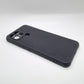 infinix Smart 6 Carbon Fiber texture Hard Rubber armour back cover shock-porof case
