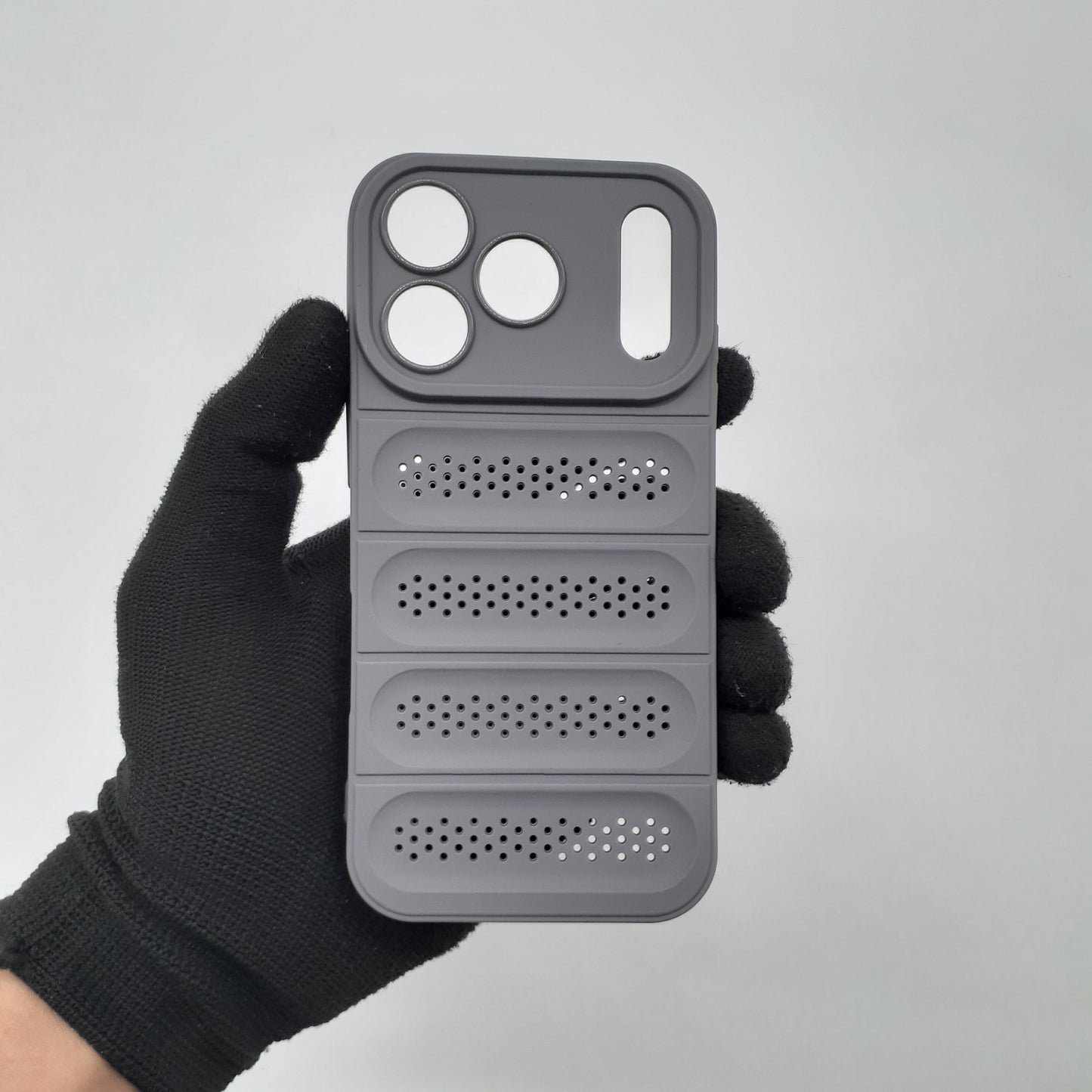 iPhone 17 Pro Heat Dissipation Strong TPU Material Phone Case Drop Protection Shockproof Black
