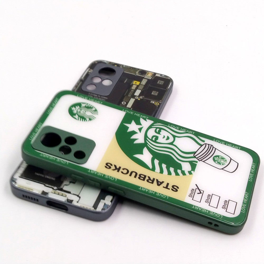 Vivo V21 pack of 2 Glass Back Covers Stabucks and Circuit Design