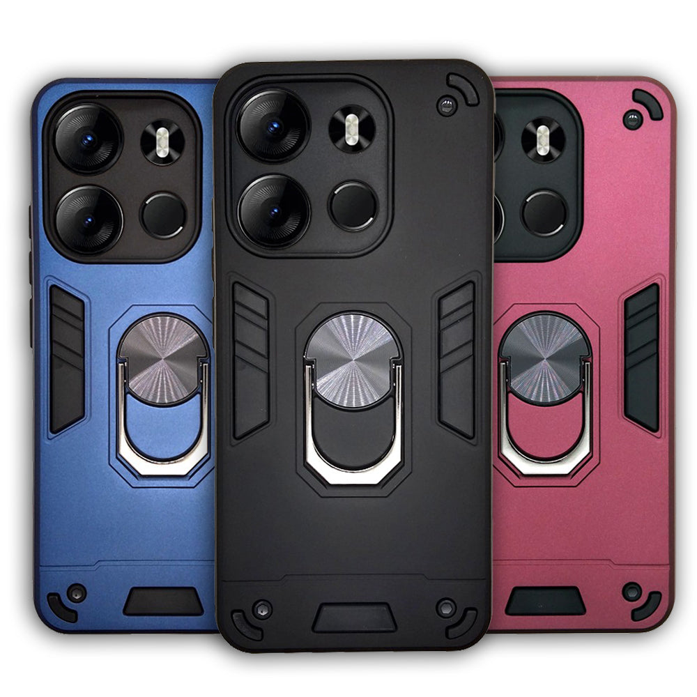 Tecno Spark Go 2023 Hard PC Case with ring holder Shockproof Slim back Cover