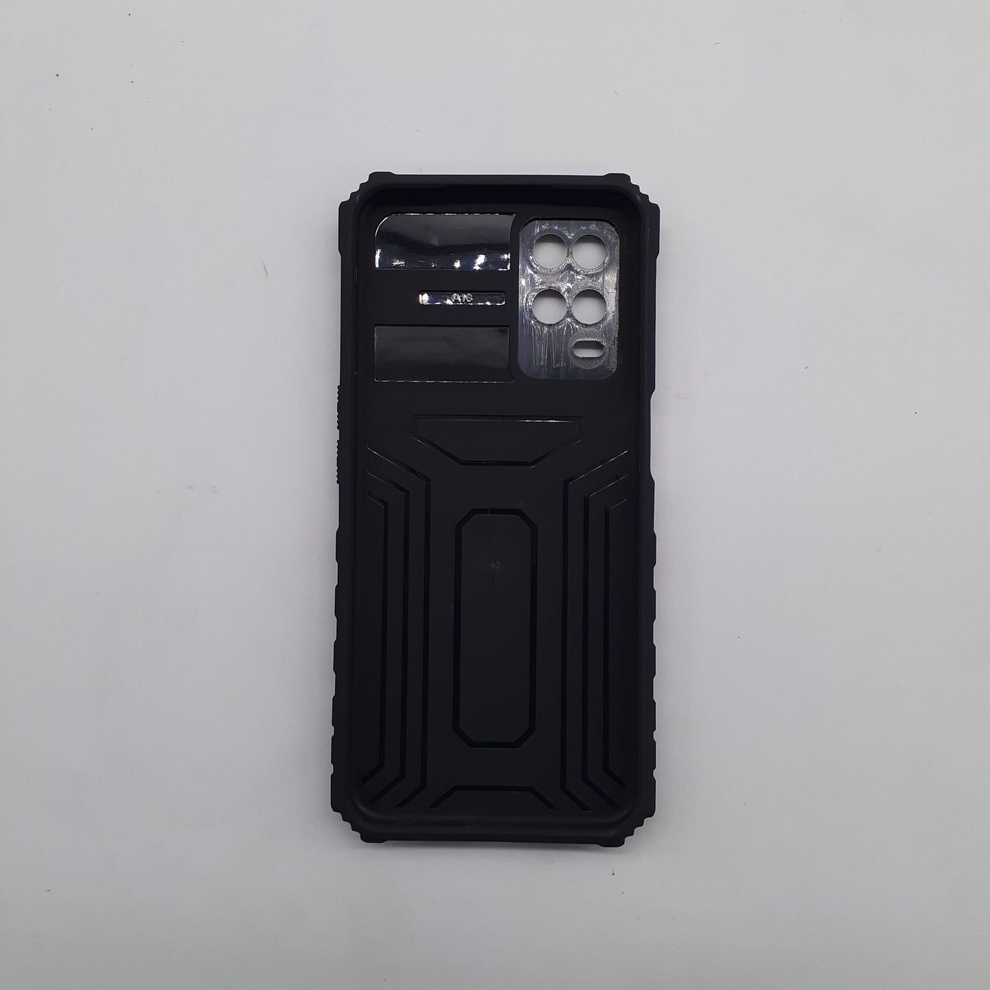 OPPO A54 Slide Camera Lens Protection Phone Case, Shockproof Armor Cover with Built-in Magnetic Ring Kickstand and Non-Slip Grip